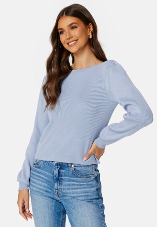 VILA Lalana Rev L/S Knit Cardigan Kentucky Blue Klær