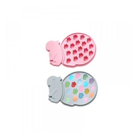 Animal Frozen Ice Block Silicone Ice Grid with Cover Ice Box Mold Small Ice Block Box Ice Bag