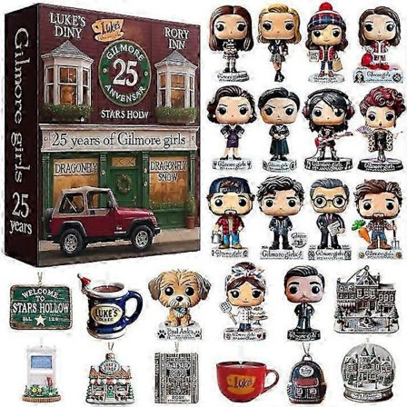 2025 Julekalender Dekoration Akryl Fuld stil A