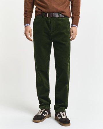 GANT Herren Regular Fit Cord-Chinohose (34/34) Grün