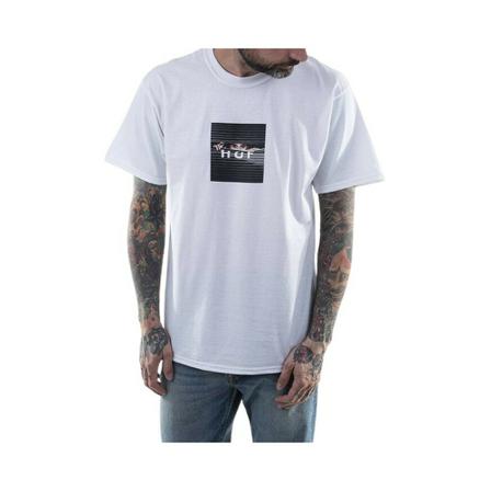 Huf, Koszulka HUF Voyeur Logo S/S Tee Ts 01175 White XL Biały, Mężczyzna, Rozmiar: M
