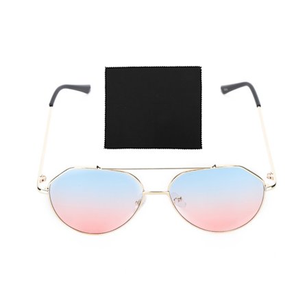 Unisex Gradient Solbriller Briller Klær Mote Mental Ramme Solbriller for Utesport