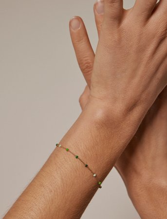 Enamel Copenhagen Lola Bracelet - Green - ONE SIZE 15 - 19 cm