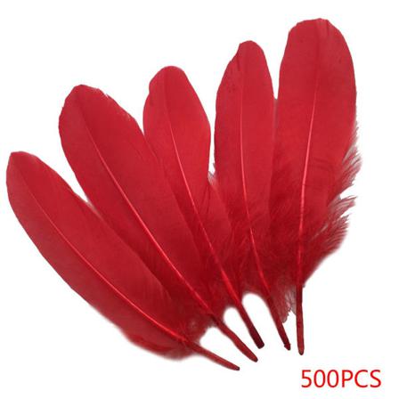 Vackra 500 St 10-12 Tum/25-30 Cm Naturlig Gåsfjäder Diy