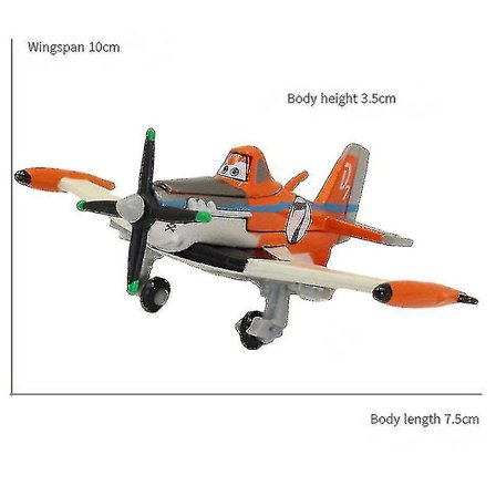 Alloy Aircraft Story Dust Dusty No. 7 Captain No. 5 No. 11 Fighter Children's Toy Model Gift (dust No. 7 New) (FW)