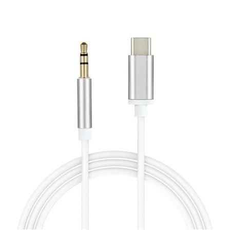 Typ C till 3,5 mm Hörlurs Bilstereo Kabel USB-C till 3,5 mm Audio Aux Jack Kabel Flätad Aux Kabel