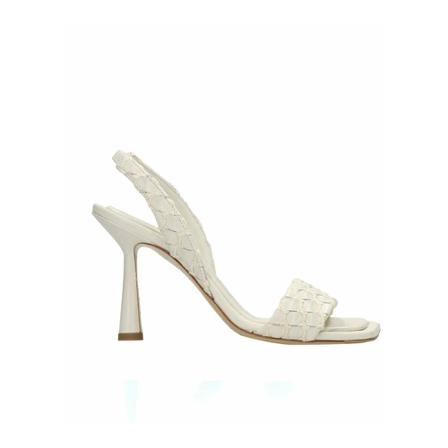 Aldo Castagna Woven virginia sandal , Wit , Dames , Maat: 38 EU