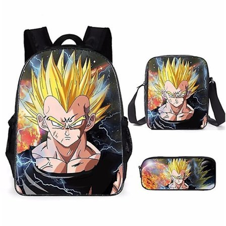 Dragon Ball Elementary School Theme School Bag 3-piece Set Computer Bag Messenger Bag Pencil Case