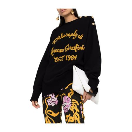 Philosophy di Lorenzo Serafini, Sweatshirts Zwart, Dames, Maat:M