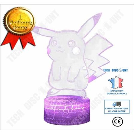 TD 3D-lampa GO LED Nattljus USB-laddning 7 färger Touch Fjärrkontroll Sovrumsdekoration Barnbordslampa Ca