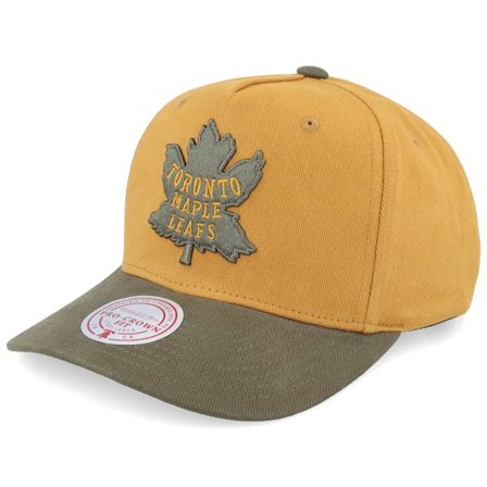 Mitchell & Ness - NHL Béžová adjustable Kšiltovka - Hatstore Exclusive x Toronto Maple Leafs Sign. Pro Crown-c. Tan/Brown A-frame Adjustable @ 