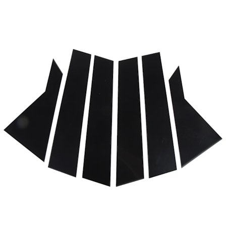 6 st Glansig Svart B-Stolpe Fönsterlist Täcksats För Kia K3 Forte Sedan Cerato