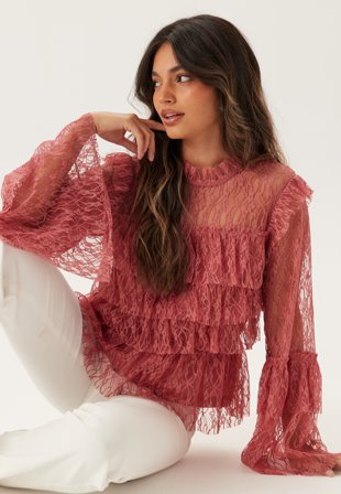 BUBBLEROOM Frill Lace Blouse Vaatteet