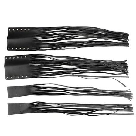 Universal håndgreb kvast frynser wrap cover motorcykel bremse kobling håndtag streamer 7/8in 1in passer til YamahaBlack