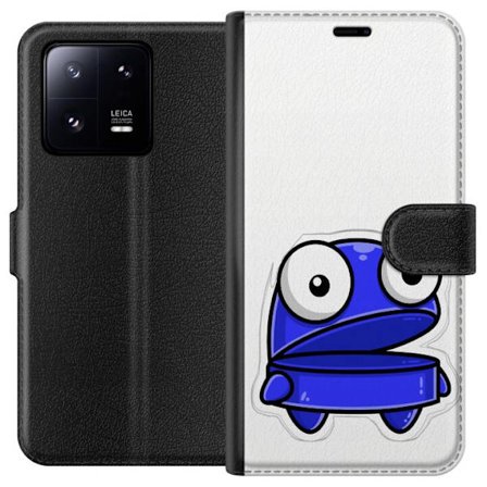 Kompatibel Tegnebogsetui til Xiaomi Xiaomi 13 Pro Blå tegneseriefigur med åbent udtryk og store øjne i sjov illustration