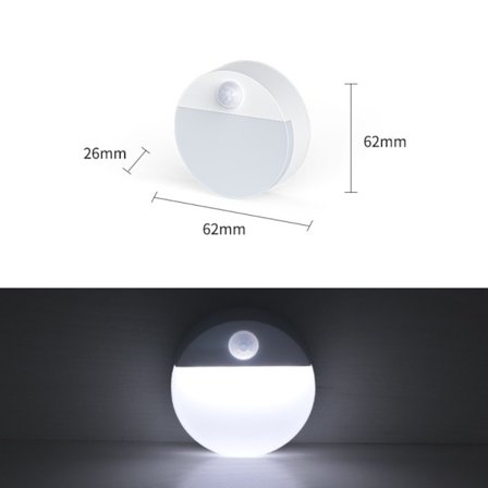 LED Nattljus Skåpbelysning VIT LJUS VIT LJUS