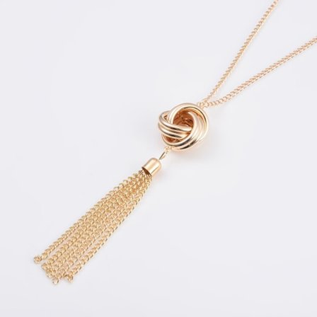 Ny kæde kvast halskæde kvindelige populære etniske stil personlighed