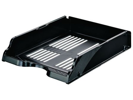 Esselte Brevkorg, Transit, A4, polystyren, svart, 260 x 76 x 336 mm - Lyreco - Kontorsmaterial - Till skrivbordet - Brevkorgar