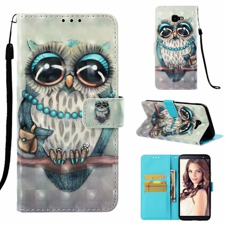 Fodral för iPhone 16 Pro Grå katt Tecknad målad Plånbok med Korthållare Flip