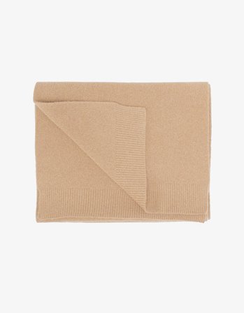 Merino Wool Scarf - Honey Beige - Male - One Size
