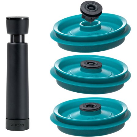 Airtender Vakuumset med pump, lock och vakuumstoppers | Köksmaskiner > Vakuumförpackare | Bagaren och Kocken