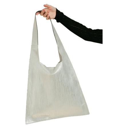 Alohas, The L Pleated Bag Grijs, Dames, Maat:ONE Size,voering