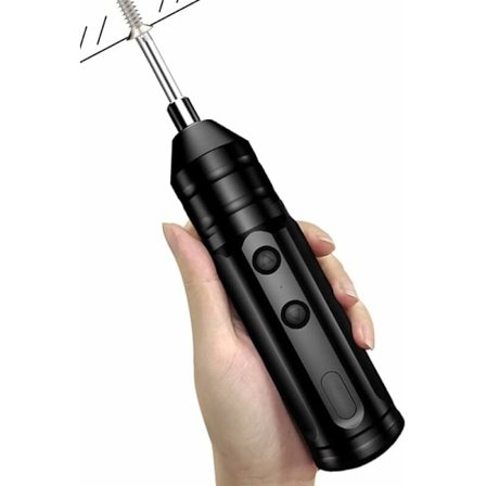 Ledningsfri elektrisk skruetrækkersæt - Mini-bor 250RPM - USB-genopladelig - Bærbart værktøjssæt til automatisk reparation med USB-kabel (størrelse: 