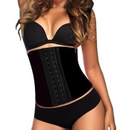 AVA Waist Trainer Latex / träningskorsett - Svart