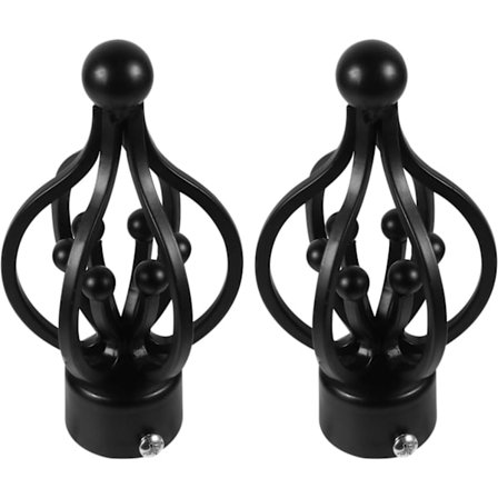 2 stk. Gitterbur Curtain Rod Dekorative Finialer Gardinstang