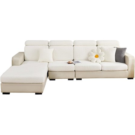 Soffkuddöverdrag, Stretch Sofföverdrag L-form, Hörnsofföverdrag för 1-sits soffkudde Skyddsöverdrag Stor Enkel Sitsöverdrag (foto 3)