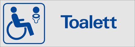 Systemtext 387250 Skilt 225 x 80 mm Handikap, Skilt