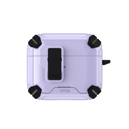 Armor Skalskydd för AirPods – Tåligt & Stötsäkert med Hållare - AirPods Pro 2 Lilac