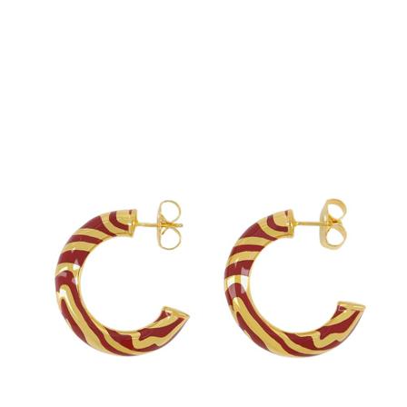 Aurélie Bidermann Liwa Earrings Brun, Dame Øreringe, Størrelse: ONE Size