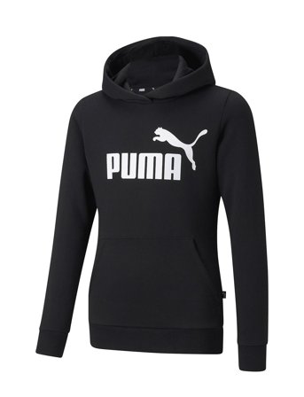 Ess Logo Hoodie Fl G Black PUMA