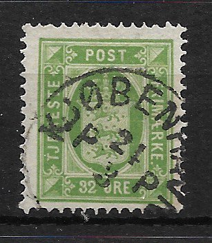 Danmark - AFA Tjenestemærke 7a - Stemplet