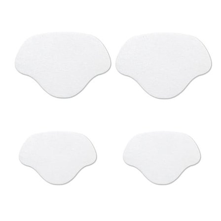 Mikrokuituinen kantapääsuoja 4-pack - Valkoinen