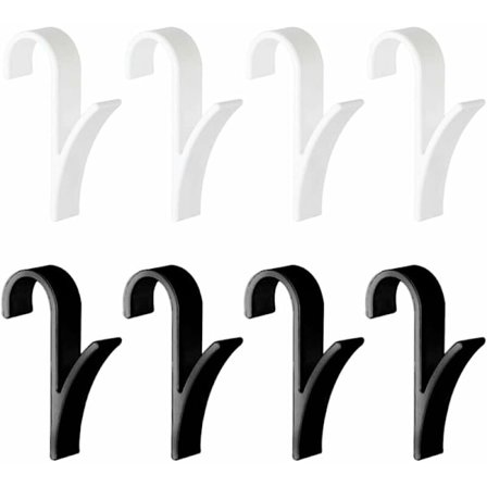 Set med 8 krokar för radiatorer, radiator krok, handdukstork, radiator krok, handdukskrokar för radiatorer, badrum radiator krokar, handduksställ för 