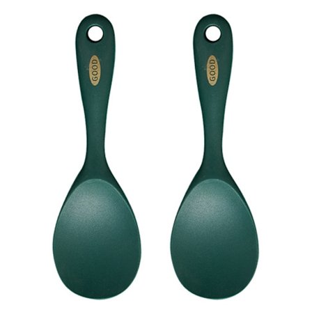 Ergonominen riisilusikkasetti, lämmönkestävät tarttumattomat keittiövälineet, kestävä ruostumattomasta teräksestä valmistettu ydin, kestävä sulamista 