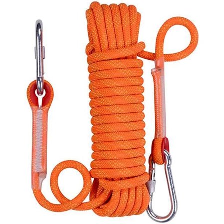 Statiskt säkerhetsklättringsrepet 10 mm 10 meter, brandräddning fallskärmsrep, flyktrep