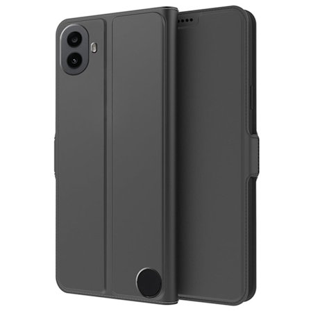 Smidigt och tunt PU-läder Nothing CMF Phone 1 fodral - Svart