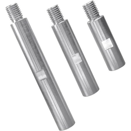 3 stk. forlængerstænger til vinkelsliber i rustfrit stål M14 Vinkelsliberforlænger 75mm 100mm 140mm Spak M14 gevind(a7)