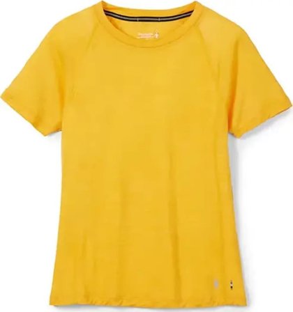 Smartwool Women's Merino Sport Ultralite Short Sleeve Women Short sleeved fitness sweater Yellow XL
