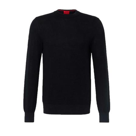 Hugo Boss - Stickade Tröjor - Blå - Herr - Storlek: S, Herr, Storlek: S