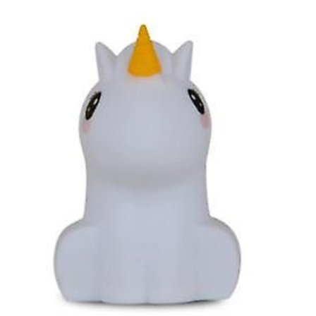 Enhjørning Multi-Color Silikon Nattlys med Innebygd Bluetooth-høyttaler USB-oppladbar