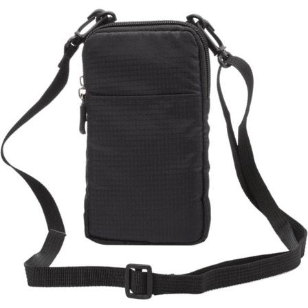 Mobiltelefonbälte, Crossbody Mobiltelefonväska, Utomhusresor Nylon Axelväska, med Bältesögla Karabinkrok Svart 10*18*3.5 CM ed 10*18*3.5CM