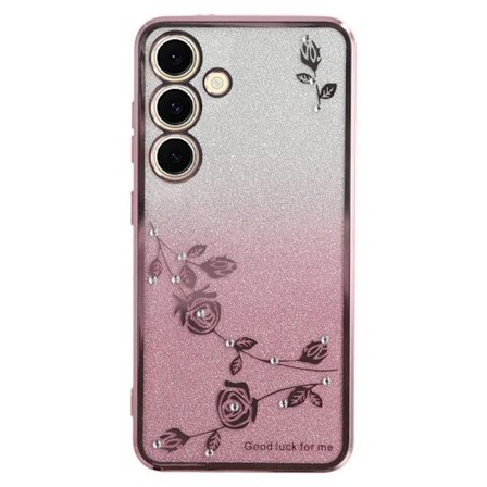 KADEM Mobilskal till Samsung Galaxy S26 / S26 Pro Blommor TPU Flexibel Roséguld