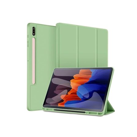 Fodral för Samsung Galaxy Tab S9 Plus 12.4 Magnetisk Sug Anti-fall Ljusgrön