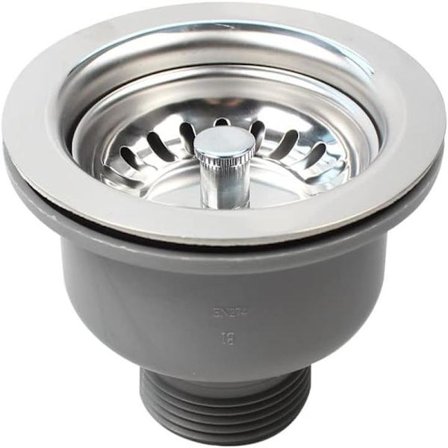 Rostfritt diskho sil, 114MM ventil för diskho