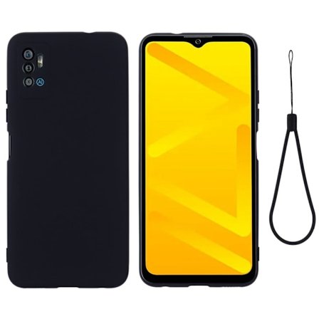 Matt ZTE Blade A71 skal av flytande silikon - Svart