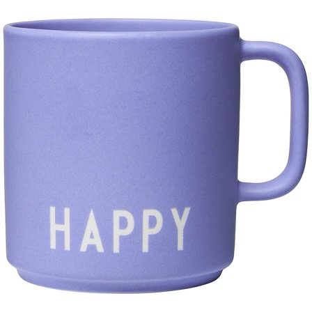 Design Letters Favorit Kop med Hank Happy Purple, Tøj & Bolig, Køkken & Bord, Krus & Kopper